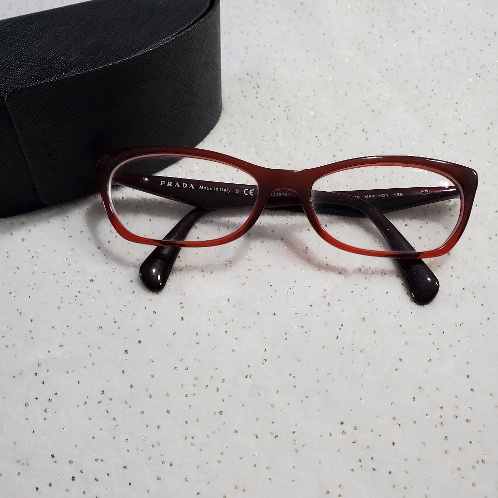 Red Prada glasses